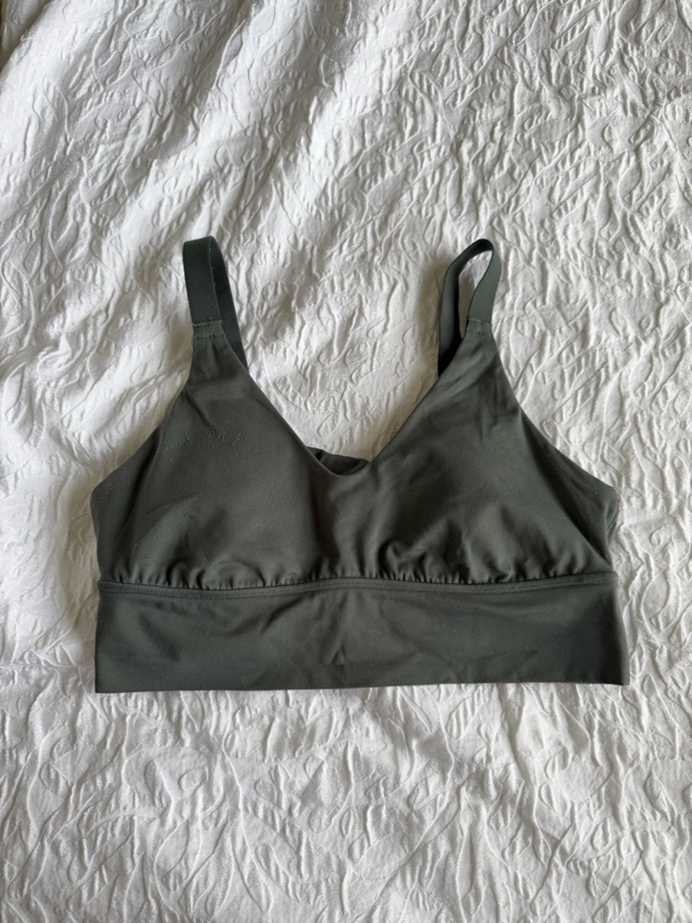 aerie Seamless Bralette in Olive Green